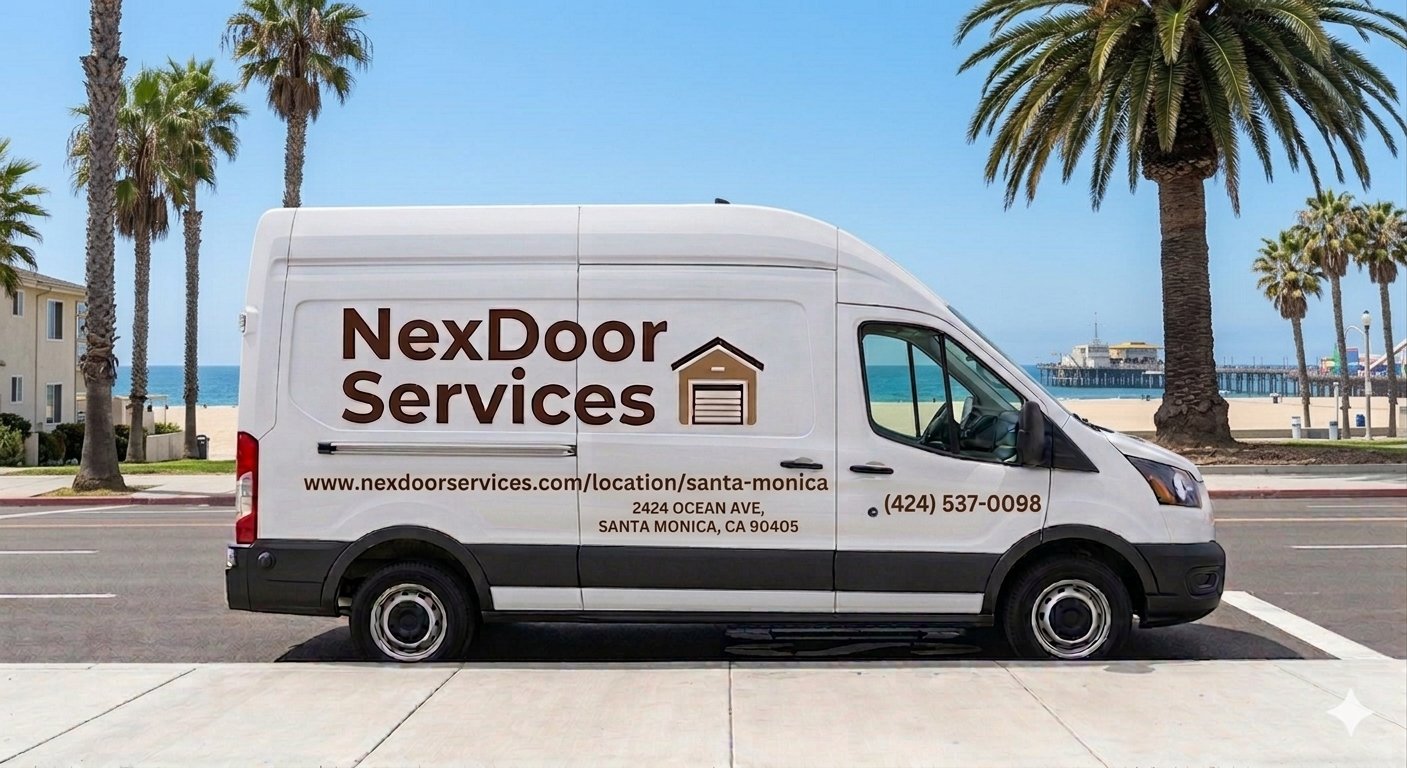 NexDoor Services van in Santa Monica, CA — Garage Door Repair