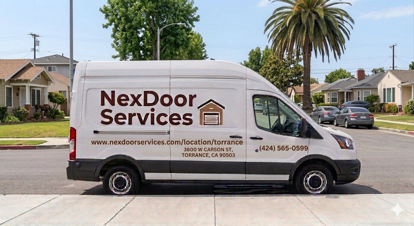 NexDoor Services van in Torrance, CA — Garage Door Repair